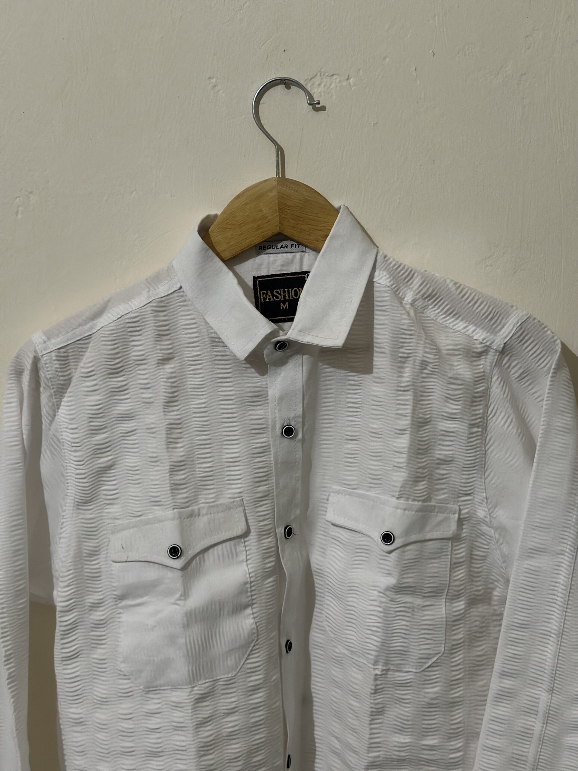 White ( Flurry ) Cotton Shirt