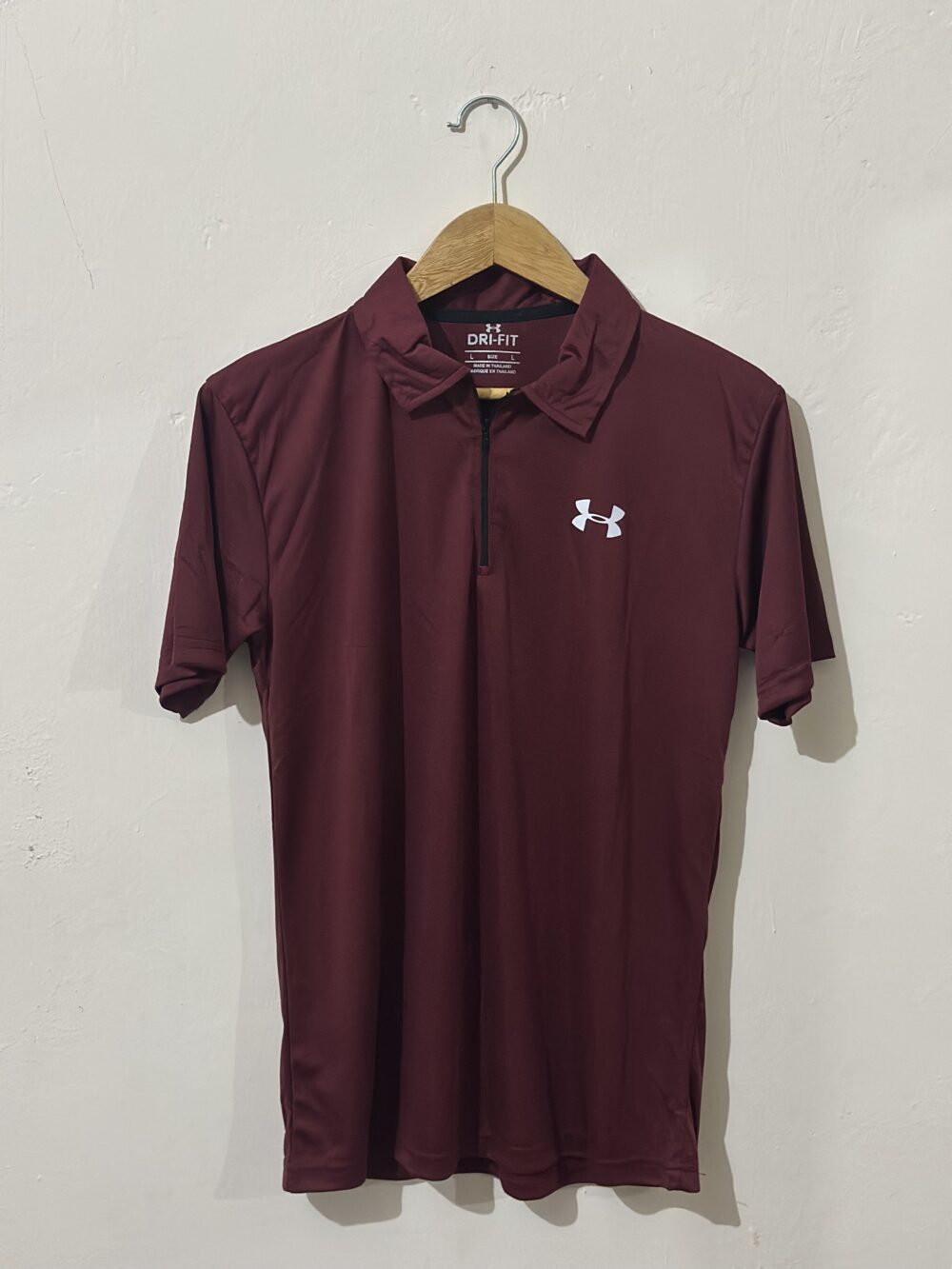 Dryfit Plain T-Shirts with Zipper - Image 4