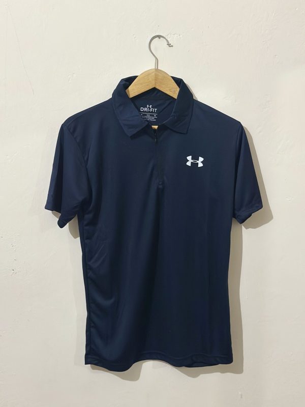 Dryfit Plain T-Shirts with Zipper - Image 3