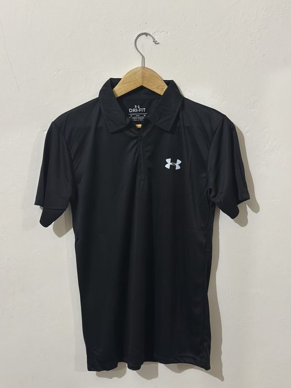 Dryfit Plain T-Shirts with Zipper - Image 2