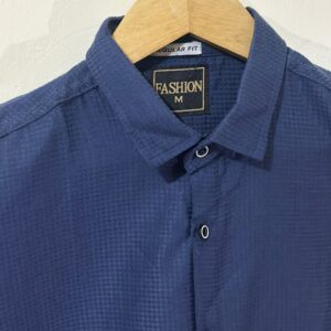 Navy Blue Cotton Shirt
