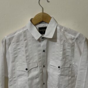 White ( Flurry ) Cotton Shirt